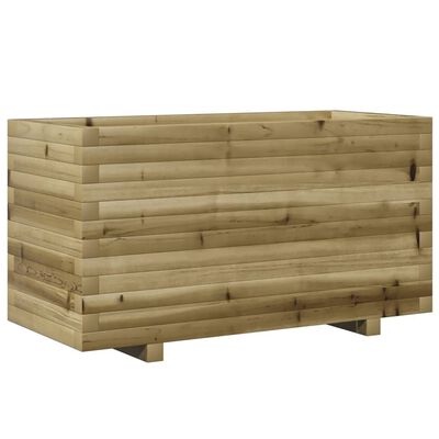 vidaXL Градинска кашпа 90x40x49,5 см импрегниран бор