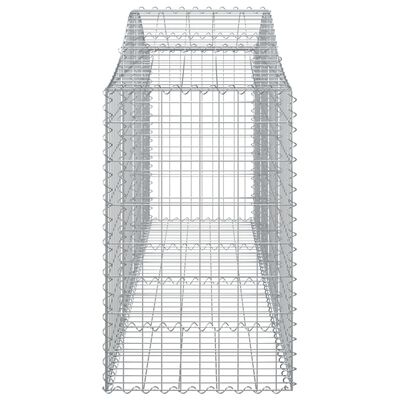 vidaXL Габионни кошници арка 5 бр 200x50x80/100 см поцинковано желязо