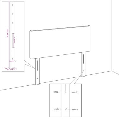 vidaXL Горни табли за легло, 4 бр, тъмносиви, 72x5x78/88 см, плат