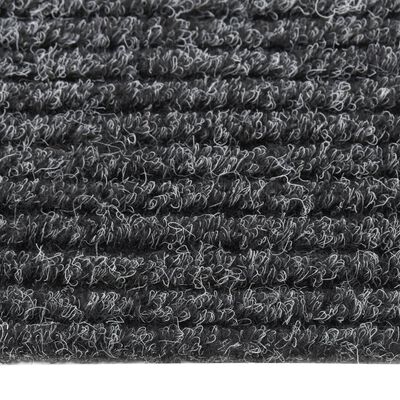 vidaXL Абсорбиращо мръсотията килимче, 100x100 см, антрацит