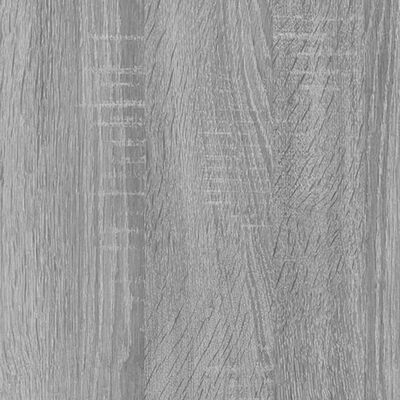 vidaXL Стенни рафтове, 2 бр, сив сонома, 100x15x30 см, инженерно дърво