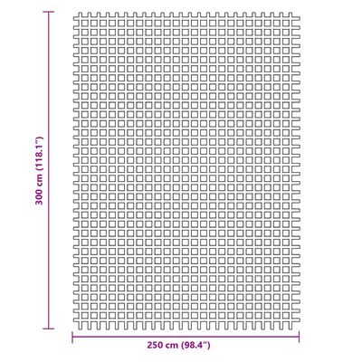 vidaXL Постелка за къмпинг, антрацит, 3x2,5 м