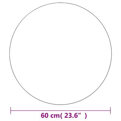 vidaXL Стенно огледало, 60 см, кръгло