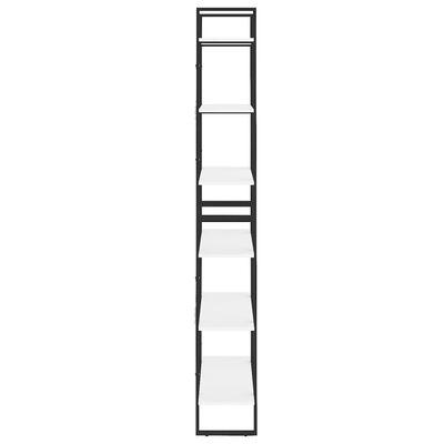 vidaXL Висок шкаф, бял, 80x30x210 см, инженерно дърво