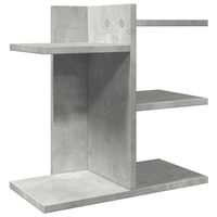 vidaXL Органайзер за бюро, бетонно сив, 42x21,5x42 см, инженерно дърво