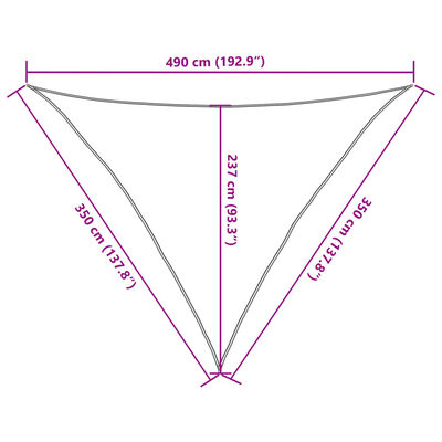 vidaXL Платно-сенник, 160 г/м², червено, 3,5x3,5x4,9 м, HDPE