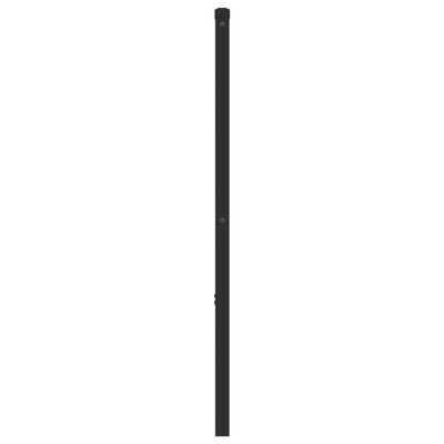 vidaXL Метална табла за глава, черна, 160 см