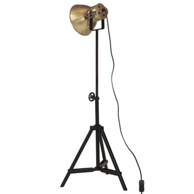 vidaXL Подова лампа, 25 W, античен месинг, 35x35x65/95 см, E27