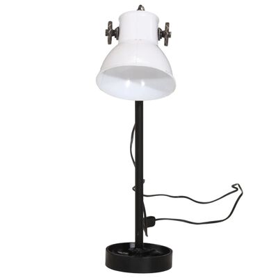vidaXL Настолна лампа, 25 W, бяла, 15x15x55 см, E27