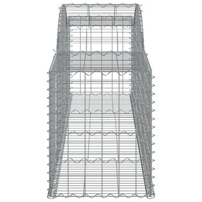 vidaXL Габионни кошници арка 4 бр 300x50x60/80 см поцинковано желязо