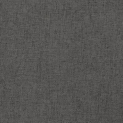 vidaXL Табуретка, тъмносива, 45x29,5x35 см, текстил