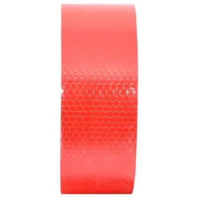 vidaXL Светлоотразителна лента червена 5 см x 20 м PVC