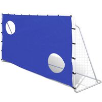 vidaXL Футболна врата с цели, стомана, 240х92х150 см, високо качество
