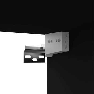 vidaXL ТВ шкафове, 4 бр, черни, 100x30x30 см, инженерно дърво