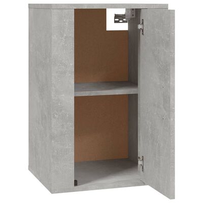 vidaXL ТВ шкафове със стенен монтаж, 2 бр, бетонно сиви, 40x34,5x60 см