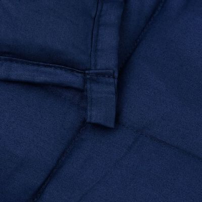 vidaXL Утежнено одеяло синьо 220x260 см 11 кг плат