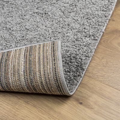 vidaXL Шаги килим с дълъг косъм "PAMPLONA" модерен сив 160x230 см
