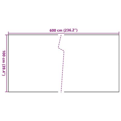 vidaXL Балконски параван, антрацит, 600x100 см, полиратан