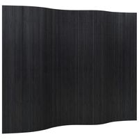 vidaXL Преграда за стая, черен, 165x250 см, бамбук