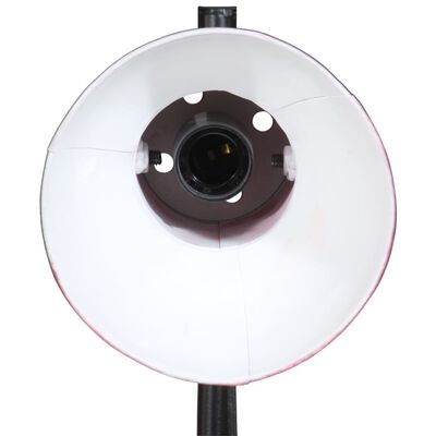 vidaXL Подова лампа 25 W винтидж състарено червено 25x25x90/160 см E27