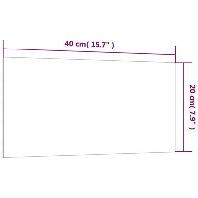 vidaXL Магнитна дъска за стена, черна, 40x20 см, закалено стъкло