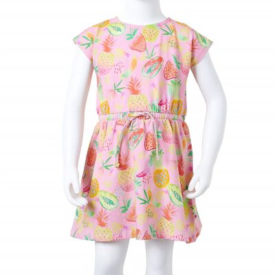 Детска рокля, нежно розово, 128