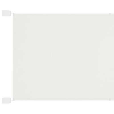 vidaXL Вертикален сенник, бял, 180x1200 см, оксфорд плат