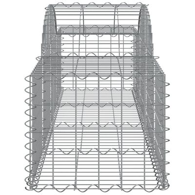 vidaXL Габионни кошници арка 20 бр 200x50x40/60 см поцинковано желязо