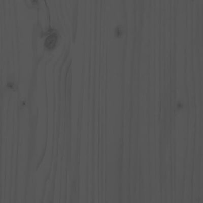 vidaXL Нощни шкафчета, 2 бр, сиви, 40x34x55 см, борово дърво масив