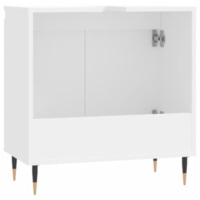 vidaXL Шкаф за баня, бял, 58x33x60 см, инженерно дърво