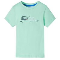 Детска тениска с къс ръкав, светлозелена, 92
