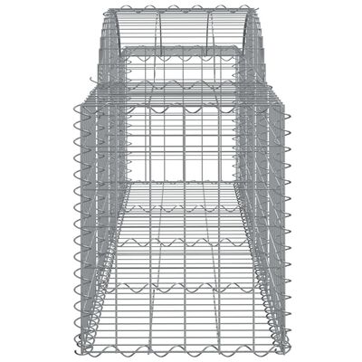 vidaXL Габионни кошници арка 20 бр 200x50x60/80 см поцинковано желязо