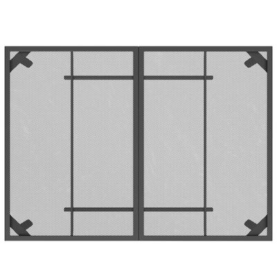 vidaXL Градинска маса антрацит 110x80x72 cм стомана мрежа