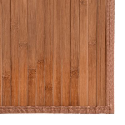 vidaXL Килим, правоъгълен, натурален, 100x1000 см, бамбук