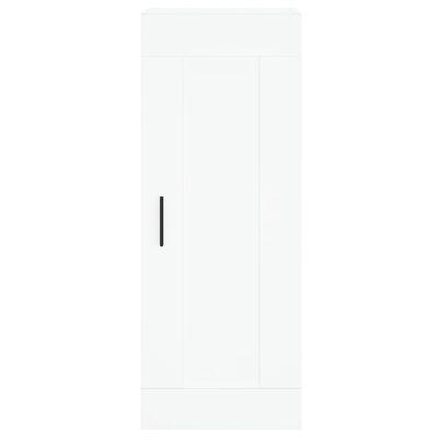 vidaXL Висок шкаф, бял, 34,5x34x180 см, инженерно дърво