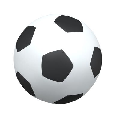 vidaXL Детски футболни врати, 2 бр, с топка, бели, 64x35x48 см, метал