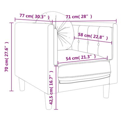 vidaXL Комплект дивани 3 части с възглавници светлосив кадифе