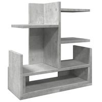 vidaXL Органайзер за бюро, бетонно сив, 49x20x52,5 см, инженерно дърво