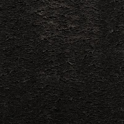 vidaXL Килим HUARTE с къс косъм, мек и миещ се, черен, 120x170 см