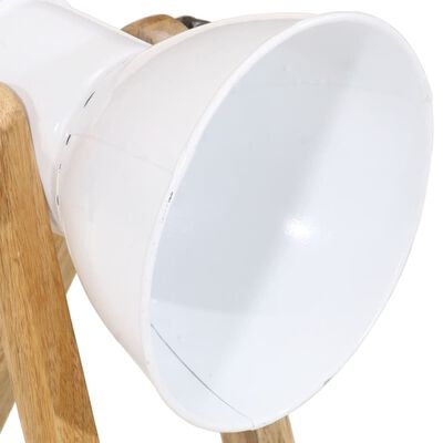 vidaXL Настолна лампа, 25 W, бяла, 30x17x40 см, E27