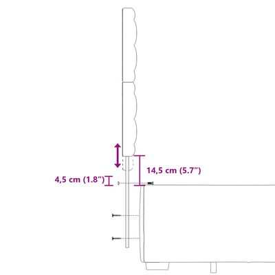 vidaXL Боксспринг легло с матрак, тъмносиво, 120x200 см, кадифе