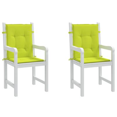 vidaXL Възглавници за столове 2 бр яркозелени 100x50x3 см Оксфорд плат