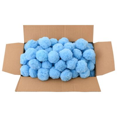 vidaXL Антибактериални филтърни топки за басейн сини 1400 г полиетилен