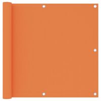 vidaXL Балконски параван, оранжев, 90x400 см, оксфорд плат