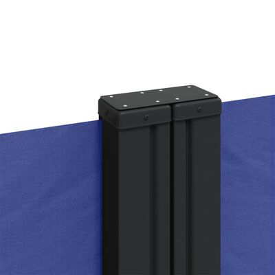 vidaXL Прибираща се странична тента, синя, 160x1200 см