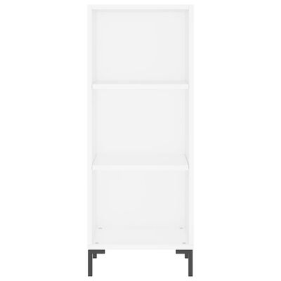 vidaXL Висок шкаф, бял, 34,5x32,5x180 см, инженерно дърво