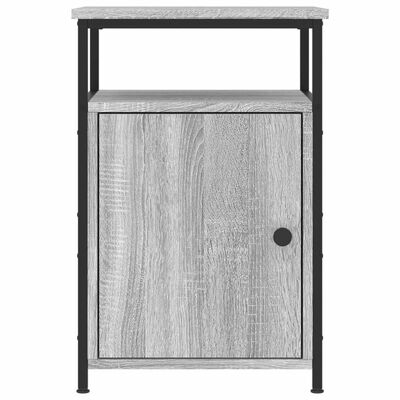 vidaXL Нощно шкафче, сив сонома, 40x42x60 см, инженерно дърво