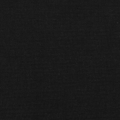 vidaXL Горна табла за легло с уши, черна, 203x23x78/88 см, плат
