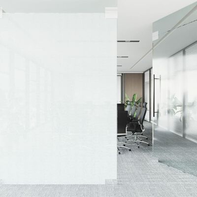vidaXL Фолиа за прозорци 3 бр статично прозрачно бял мат PVC