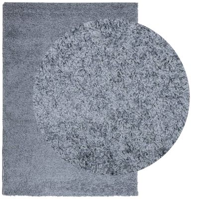 vidaXL Шаги килим с дълъг косъм "PAMPLONA" модерен син 140x200 см